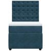 vidaXL Boxspring met matras fluweel blauw 80x200 cm