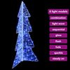vidaXL Kerstboom met 100 LED Blauw 120 cm Acryl