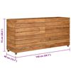 vidaXL Plantenbak verhoogd 150x40x72 cm gerecycled teakhout en staal