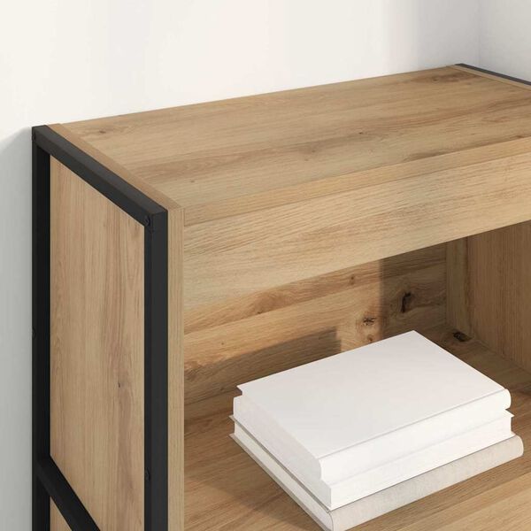 vidaXL Boekenkast Ambachtelijk eiken 80 x 30 x 155 cm Bewerkt hout