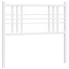 vidaXL Vervangend hoofdbord 100 cm metaal wit