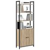 vidaXL Boekenkast Sonoma Eiken 60 x 24 x 161 cm Bewerkt hout