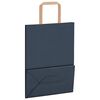 vidaXL Papieren zakken 250 st met hengsels 21x11x28 cm blauw