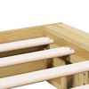 vidaXL Bedframe zonder matras 180x200 cm massief hout eiken