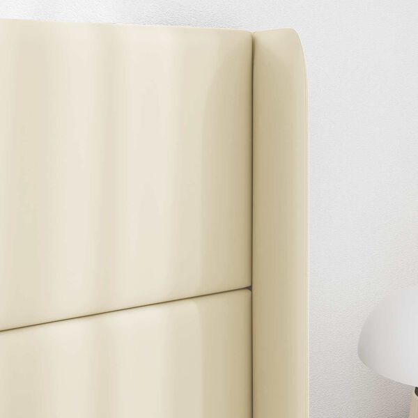 vidaXL Hoofdbord oor Cr&egrave;me 80 x 16 x 4 cm PVC