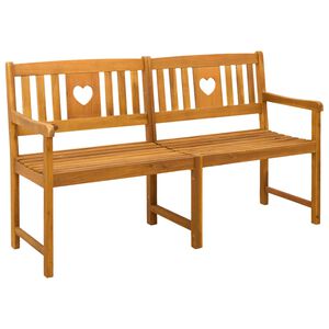 vidaXL Tuinbank Naturel 150 x 55,5 x 90 cm Massief Acaciahout