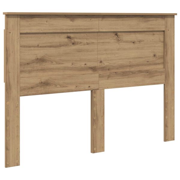 vidaXL Hoofdbord met hoofdeinde Artisan Eiken 160 cm Bewerkt hout