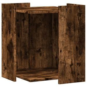 vidaXL Kattenbak Omheining Gerookt eiken 42 x 42 x 51 cm