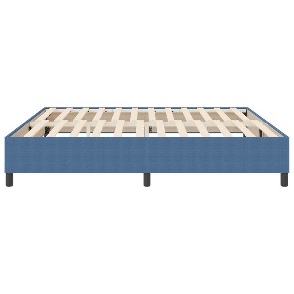 vidaXL Platform bedframe Blauw 200 x 200 cm Stof