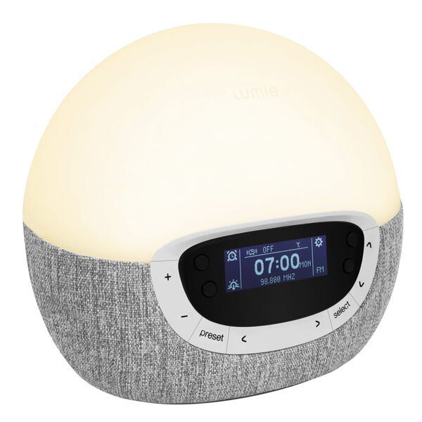 Lumie Wake-up light Bodyclock Shine 300 wit en grijs