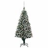 vidaXL Kunstkerstboom met LED en kerstballen en dennenappels 240 cm