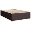 vidaXL Boxspring met matras stof donkerbruin 140x190 cm