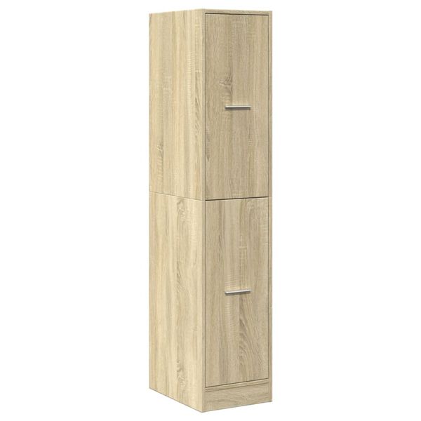 vidaXL Apothekerskast Sonoma eiken 30x41x144,5 cm bewerkt hout