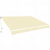 vidaXL Luifel handmatig uittrekbaar 600 cm cr&egrave;me
