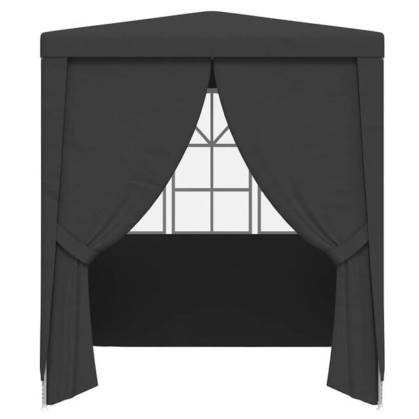 vidaXL Partytent met zijwanden professioneel 90 g/m&sup2; 2x2 m antraciet