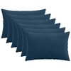 vidaXL Kussensloop 6 st HEERLEN Marineblauw 30 x 50 cm corduroy