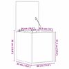vidaXL Opslagdoos met opslag Oud Hout 30 x 35 x 35 cm Bewerkt hout