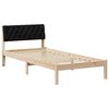 vidaXL Bedframe Bruin en zwart 90 x 190 cm Massief grenenhout