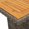 vidaXL 7-delige Tuinset met kussens poly rattan grijs
