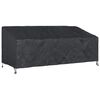 vidaXL Tuinbankhoes Zwart 220 x 100 x 89 cm 420D Oxford Stof