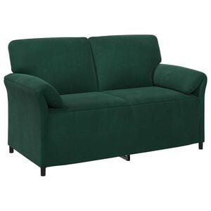 vidaXL 2-Zits Sofa Donkergroen 158 x 83 x 95 cm Fluweel