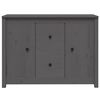 vidaXL Dressoir 100x35x74 cm massief grenenhout grijs
