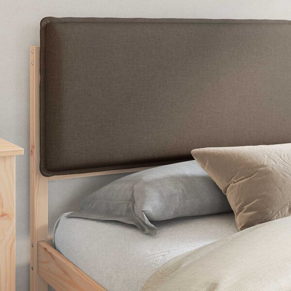vidaXL Bedframe met Gevoerd Hoofdgedeelte Taupe 180 x 200 cm