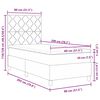 vidaXL Boxspringbed met matras Lichtgrijs 80 x 200 cm Stof