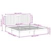 vidaXL Bedframe extra lang zonder matras massief hout 180x210 cm