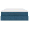 vidaXL Ottoman bed met matras 140x190cm fluweel donkerblauw