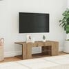 vidaXL Tv-meubel met LED 90x39x30 cm bewerkt hout artisanaal eiken