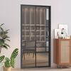 vidaXL Binnendeur 102,5x201,5 cm ESG-glas en aluminium zwart