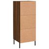 vidaXL Dressoir 34,5x34x90 cm bewerkt hout bruin eikenkleur