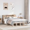 vidaXL Bed met boekenkast zonder matras massief hout 120x200 cm