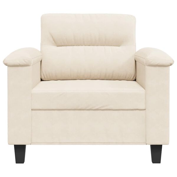 vidaXL Fauteuil 60 cm microvezelstof beige