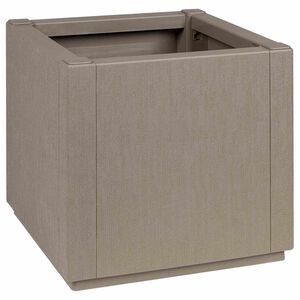 vidaXL Tuin Plantpot Grijs 36 x 36 x 35 cm Polypropyleen