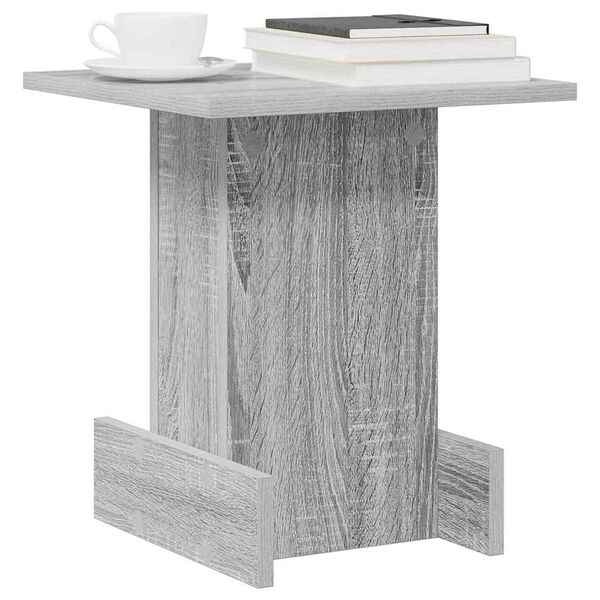 vidaXL Bijzettafel Grijs Sonoma 35,5 x 35 x 40 cm Bewerkt hout