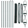 vidaXL Grond Fix Gelast Draadhek 10 x 1 m (B x H) PVC-Coated Staal