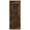 vidaXL Hoge kast 34,5x34x180 cm bewerkt hout gerookt eikenkleurig