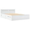 vidaXL Bedframe met hoofdeinde zonder matras 120x200 cm wit
