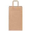 vidaXL Papieren zakken 250 st met hengsels 21x11x36 cm bruin