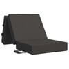 vidaXL Vouwbare Bankbed 75 x 63 x 45 cm Donkergrijs