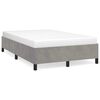 vidaXL Bedframe zonder matras 120x200 cm fluweel lichtgrijs