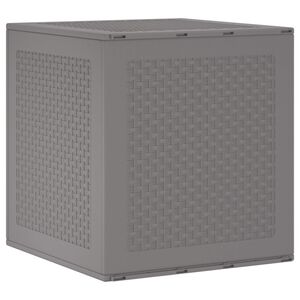 vidaXL Opbergbox met opslag Lichtgrijs 55 x 53 x 57 cm Polypropyleen