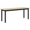 vidaXL Bank Sonoma Eiken 110 x 35 x 45 cm Bewerkt hout