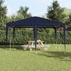 vidaXL Partytent Blauw 400 x 400 x 266 cm Polyethyleen en Staal