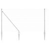 vidaXL Gecombineerd draadhek met spikes 25 x 1,2 m (B x H)