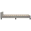vidaXL Bedframe zonder matras 90x190 cm fluweel lichtgrijs