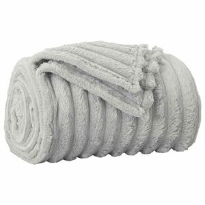 vidaXL plaid Grijs 240 x 220 cm 1.36 kg Fleece