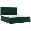 vidaXL Ottoman bed met matrassen en LED's 180x200cm fluweel